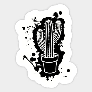 San Pedro Cactus - Splatter Cut Out Sticker